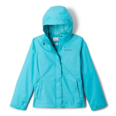 Image of Columbia Youth Girls Arcadia 2 Jacket, Waterproof Rain Geyser, L