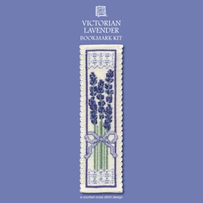 Image of Textile Heritage Collection Cross Stitch Bookmark Kit Victorian Lavender