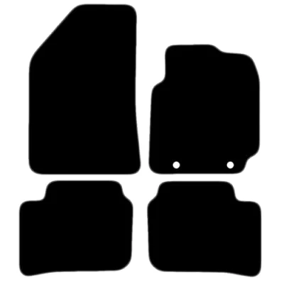 Image of Carsio Carpet Car Mats For Hyundai i10 2020+ Onwards Tailored Fit Floor Mat Set Complete Accessory Black Custom Fitted All Weather, Anti Slip Backing &amp; Grey Trim