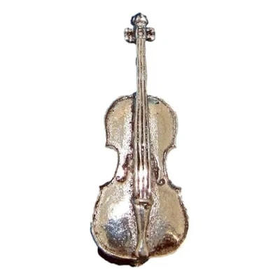 Image of Cello Finely Handcrafted In Solid Pewter UK Lapel Pin Badge