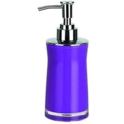 Image of Spirella Sydney Soap Dispenser Acrylic Purple Height 12.5 cm x Width 6.5