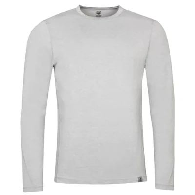 Image of HEAT HOLDERS Mens Long Sleeve Thermal Top Ultra Lite Fleece Lined Base Layer (UK, Alpha, M, XXL, Regular, Silver)
