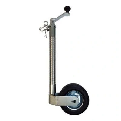 Image of Maypole 48mm Ribbed Jockey Wheel for Trailer HEAVY DUTY Steel Core &amp; Rubber MP9742