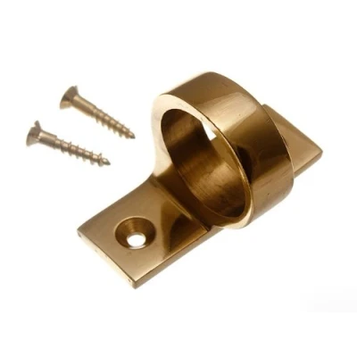 Image of SASH WINDOW LIFT RING TYPE PULL HANDLE SOLID BRASS + SCREWS (pack of 4)