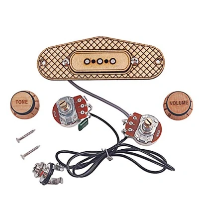 Image of Alnicov 3 String Cigar Box Guitar Pickup Pole Humbucker with Volume &amp; Tone No Soldering Required