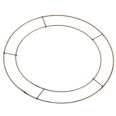 Image of Floralcraft 5 Pack X 14&quot; Flat Wire Rings Wreath Frames for Christmas Craft, Floral Arrangements and Home Party Decorations