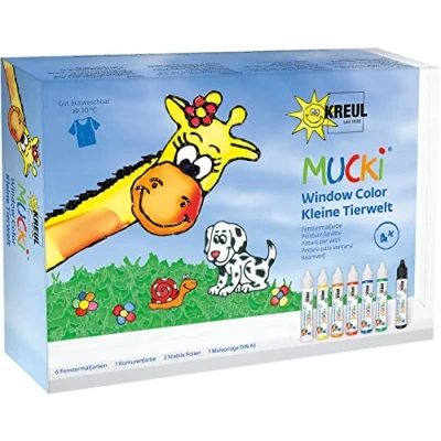 Image of Kreul 10009908 24451 Mucki Window Colour, Multicoloured, 10 teiliges Set