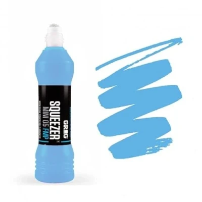 Image of Grog Squeezer Mini 05 FMP 5mm Refillable Full Metal Paint Marker Pen Supplied By Graff City (Iceberg Blue)