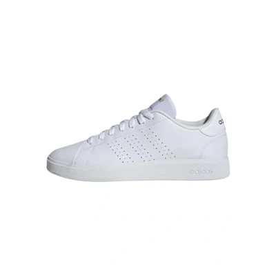 Image of adidas Men&#039;s Advantage Base 2.0 Shoes, Cloud White/Collegiate Green, 8.5 UK