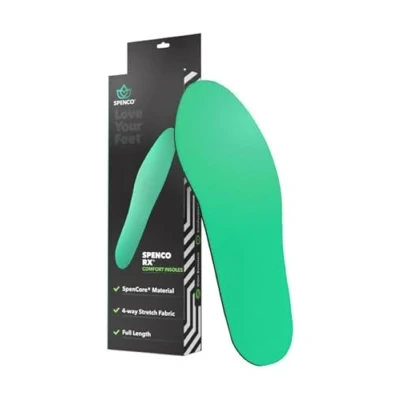Image of Spenco RX Comfort Insoles Full Length Lightweight Cushioning with Shock Absorption Odor Control and Blister Prevention Fits in Shoes Boots, Customizable Fit