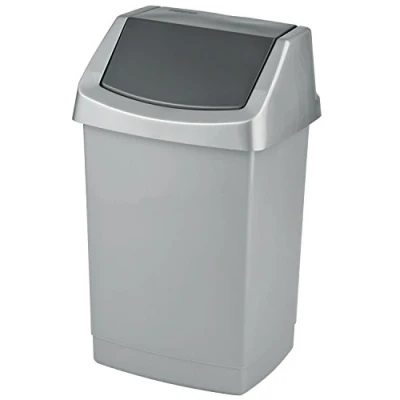 Image of Click IT 50L Silver/Graphite Swing Bin