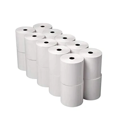 Image of Primatel 57 x 40mm Thermal Paper Till Rolls for Credit Card PDQ Machines (20 Boxes = 400 Rolls)