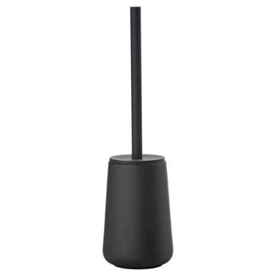 Image of Zone Denmark Nova One Ceramic Toilet Brush with Holder Soft Touch Coating Diameter 10.3 cm Height 37 Black