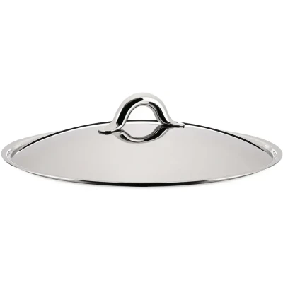 Image of Alessi SG200/28 pan lid lids (Stainless steel, Stainless steel)