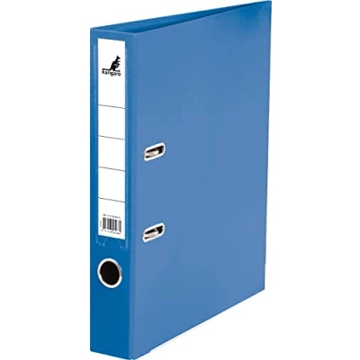 Image of Kangaro Polypropylene Plastic Folder 5 cm Spine Width DIN A4 Blue (Ring Binder, Lever Arch Folder, Letter Folder)