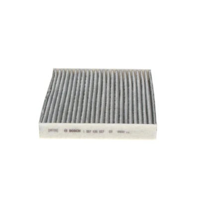 Image of 0897408820, 8713950070, 87139YZZ30 Pollen Filter BOSCH 1 987 435 557 Activated Carbon 193mm 215mm 31mm TOYOTA: Yaris III Hatchback