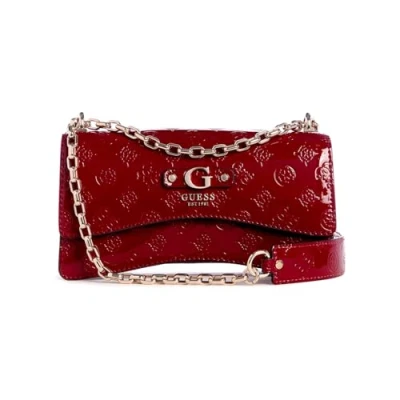 Image of GUESS Women&#039;s Gerty Convertible Crossbody Flap, Red, One Size