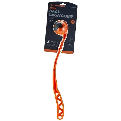 Image of SKIPDAWG Dog Ball Launcher, Launcher Thrower, Hands Free Pick Up and Throw Play, Tennis Toy