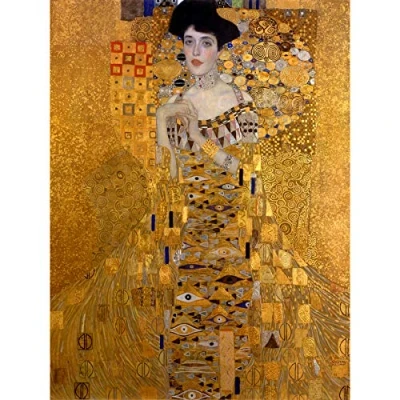 Image of Wee Blue Coo Klimt Portrait Adele Bloch Bauer Large Wall Art Poster Print Thick Paper 18X24 Inch