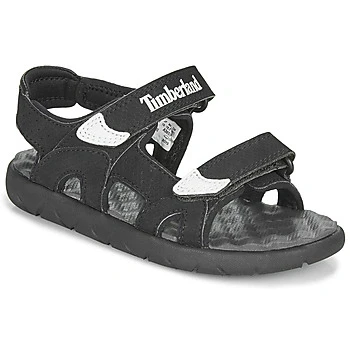 Image of Timberland Perkins ROW 2STRAP Sandals for kids, Size: 12.5, Black High quality imitation leather