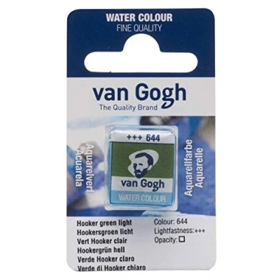 Image of Van Gogh Watercolour Half Pan Hooker Green Light Series 1