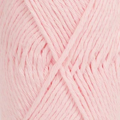 Image of 100% Cotton Knitting and Crochet Yarn, 4 or Medium, Aran Weight, Drops Paris, 1.8 oz 82 Yards per Ball (57 Baby Pink)