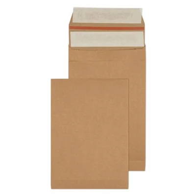 Image of Blake Vita Plastic Free Recycled Mailing Pockets Kraft Expandable Gusset 40 mm, 229 X 162 mm (KBB120) Pack of 125