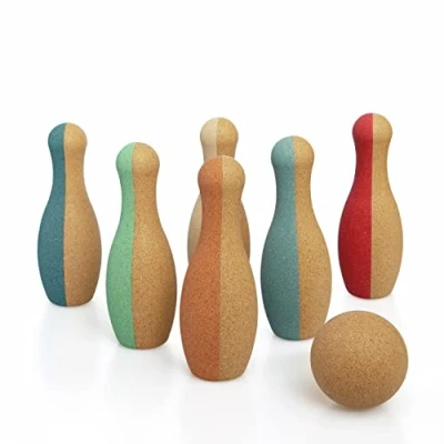 Image of Korko Bowling Set, 7 Pieces from Sustainable Cork, for Child 18 Months