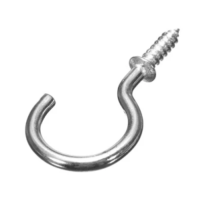 Image of Fort Fasteners Cup Hooks, Shouldered BZP Pack of 100 (32mm)