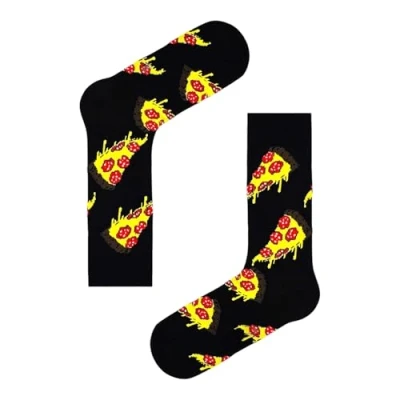 Image of Pizza Slice Socks/Cute Socks/Novelty Socks/Fun Socks/Unisex Socks/Christmas Gifts