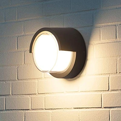 Image of Mengjay 5W Outdoor LED Wall Light IP65 Lamp Waterproof Lighting Garden 12X12X6.5CM (Warm 3000K)