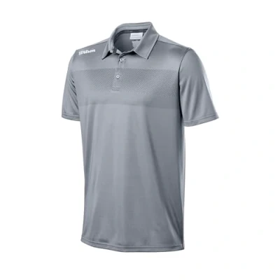 Image of Wilson Men&#039;s Golf Polo Shirt, Tour Polo, Shirt With UV Protection, Breathable And Quick Drying, Polyester