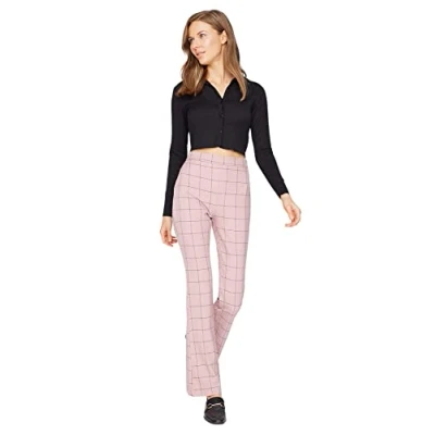 Image of Trendyol Women High Waist Flare Leg Trousers