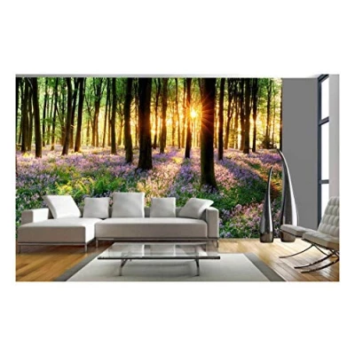 Image of amazingsticker Tree Plant Flowers Wall Mural Forest Photo Picture Wallpaper Bedroom Decoration Covering 390x260cm