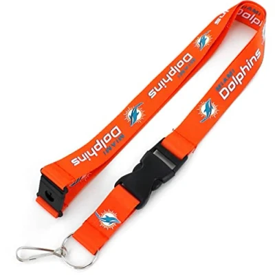 Image of Aminco NFL Miami Dolphins Team Lanyard, Orange