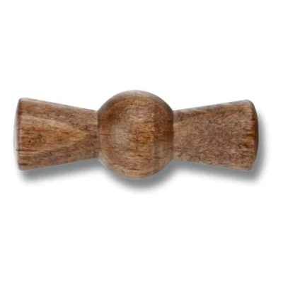 Image of Fontini 30967211 Replacement Rotary Garby Bow in Aged Beech Wood with Skate Screws