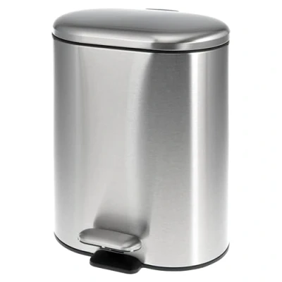 Image of bremermann Barbena Pedal Bin 6 Litres Stainless Steel Anti Fingerprint Soft Close