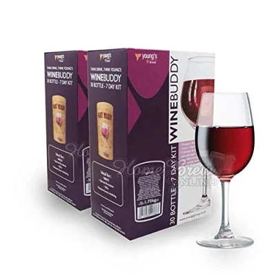 Image of WineBuddy Twin Pack Merlot 30 Bottle Kit Home Brew Wine Making