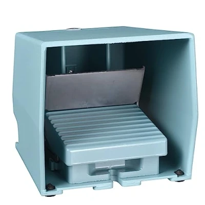 Image of Schneider Electric XPEM711 Switch Pedal Single with Cover, Metallic, 2 NC + NA 2, Blue