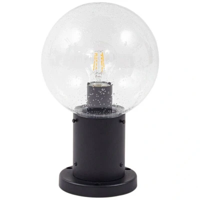 Image of Lindby Dangan pillar light, clear, height 32 cm, glass, metal