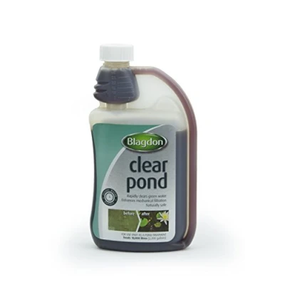 Image of Blagdon Clear Pond Water Treatment, 500 ml, Clears Dirty Green or Brown Cloudy Quickly, Natural, Wildlife Safe, Harmless to Fish and Filter Bacteria, 500ml, Treats 10,000 Litres of