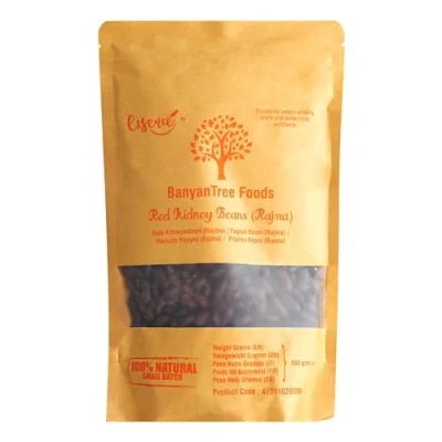 Image of BanyanTree Foods Red Kidney Beans (Rajma) 500g All Natural, Indian Origin Unpolished Vegan