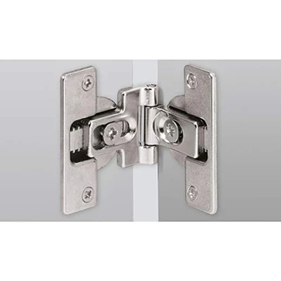 Image of Hettich 46787 HFT Folding Door Hinges for Screwing 180 Die Cast Zinc Nickel Plated
