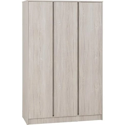 Image of Seconique Malvern 3 Door Wardrobe in Urban Snow