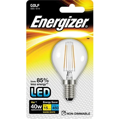 Image of Energizer LED Traditional Energy Saving Lightbulb, E14, 4 W, Warm White