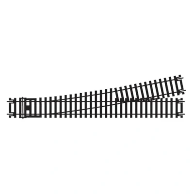 Image of Hornby R8077 OO Gauge Left Hand Express Point Track Extra Pieces for Model Railway Sets, Train Scale 1:76