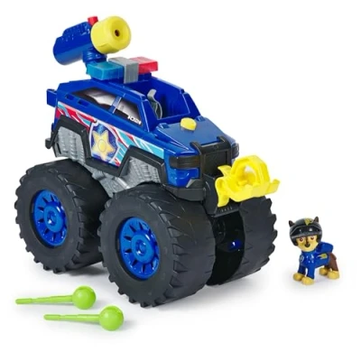 Image of Paw Patrol: Rescue Wheels Chase’s Power Haulin’ Cruiser, Toy Truck with Launcher, Motorised Winch, Lights &amp; Sounds, Kids’ Toys for Boys Girls Ages 3+