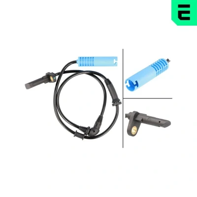 Image of 34526773019, 34526793819, 34526851500 ABS Sensor BLUE PRINT ADB117101 Front Axle Left, Right 575mm MINI: Clubman, Hatchback, Coupe