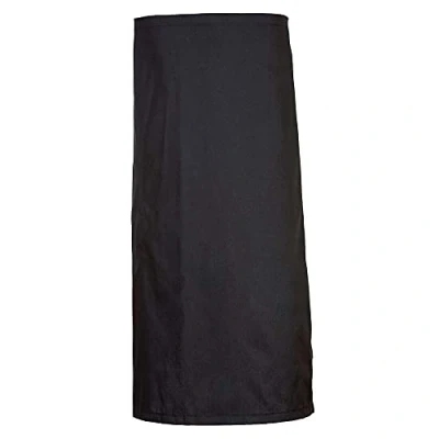 Image of Portwest Waist Apron with Pocket, Size: One Size, Colour: Black, S794BKR