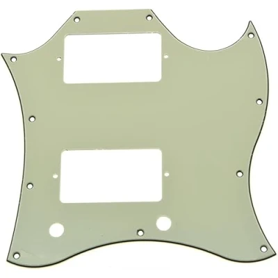 Image of KAISH American Standard SG Full Face Pickguard Guitar Pick Guard for Special Made in USA Aged White 3 Ply